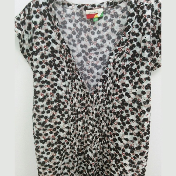 Modcloth Fervour Plus Sz Short Sleeve Top Floral - Picture 3 of 6